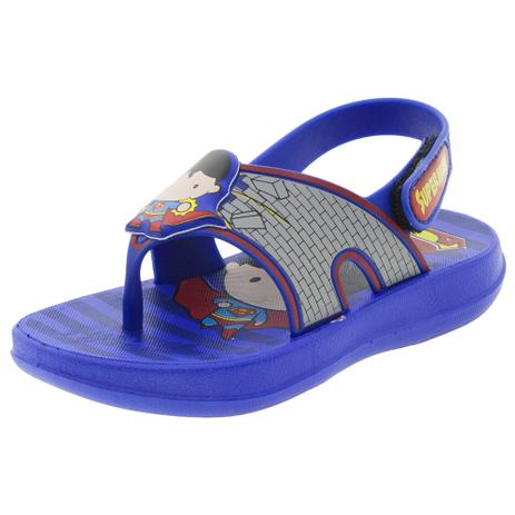 Sandália Infantil Baby Liga da Justiça Grendene Kids - 21801 AZUL AZUL Menor preço em Sandália Infantil Baby Liga da Justiça Grendene Kids - 21801 AZUL AZUL