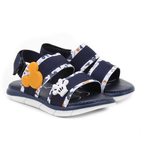 Sandália Infantil Disney Mickey Apliques Masculina