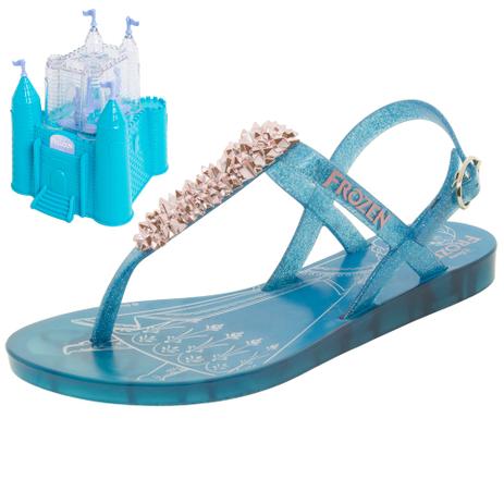 Sandália Infantil Feminina Frozen Castelo Real Grendene Kids - 21382 AZUL/ROSA AZUL/ROSA Menor preço em Sandália Infantil Feminina Frozen Castelo Real Grendene Kids - 21382 AZUL/ROSA AZUL/ROSA