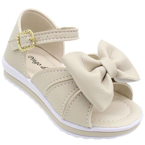 Sandália Infantil Feminina Menina Fechada Atrás Marfim Festa - Pingo de Pé  - Outros Moda e Acessórios - Magazine Luiza