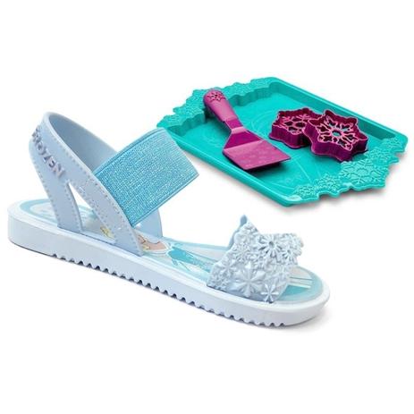 Sandalia infantil frozen cookies 21681 - grendene - branco/azul Menor preço em Sandalia infantil frozen cookies 21681 - grendene - branco/azul