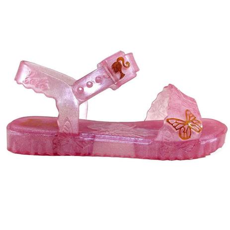 Sandália Infantil Grendene Barbie Butterfly Com Mochila 22370 - Cor:  Rosa/Glitter - Tamanho: 29 - Sandália Infantil - Magazine Luiza
