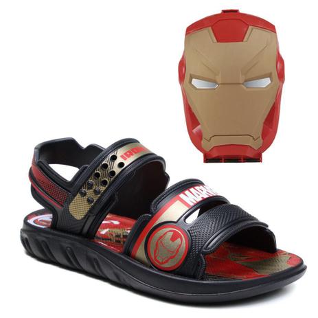 Sandália Infantil Grendene Kids Marvel Homem de Ferro + Brinde Mochila  Escudo - Sandália Infantil - Magazine Luiza