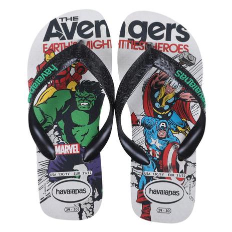 Sandália Infantil Havaianas Top Marvel Clas Masculina Menor preço em Sandália Infantil Havaianas Top Marvel Clas Masculina