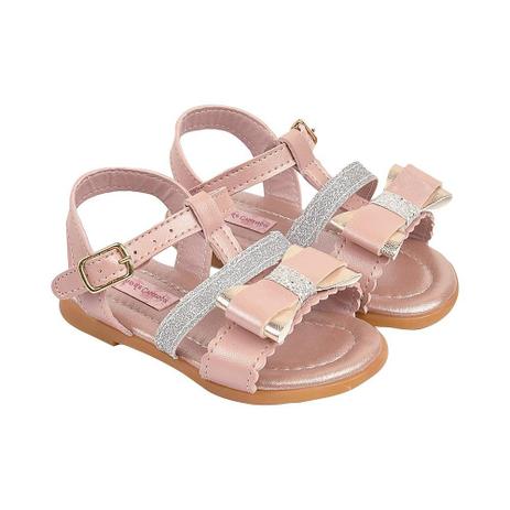 Sandália Infantil Mel Menina Estilo Metalico com Laço - Sonho de criança Menor preço em Sandália Infantil Mel Menina Estilo Metalico com Laço - Sonho de criança