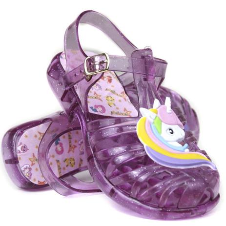 Sandália Unicórnio Infantil Chic1870 - Sandália Unicórnio Infantil Chic1870  - CHARMOSINHA CHIC