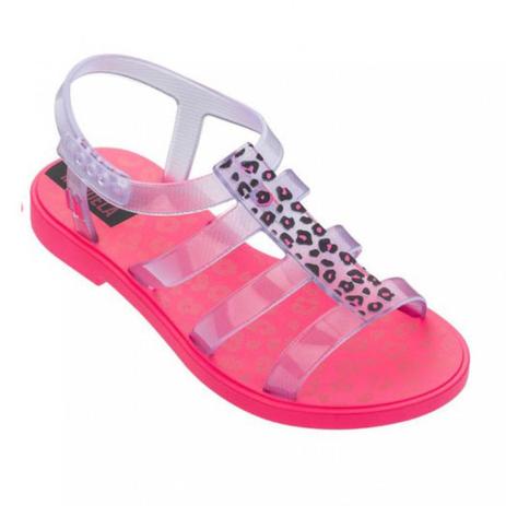 sandalia rosa neon