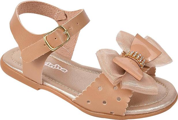 Sandália Infantil Menina Daferinha Com Laço Aplique Strass Menor preço em Sandália Infantil Menina Daferinha Com Laço Aplique Strass