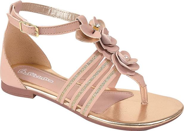 Sandália Infantil Menina Daferinha Tira Glitter Laços Flores Menor preço em Sandália Infantil Menina Daferinha Tira Glitter Laços Flores