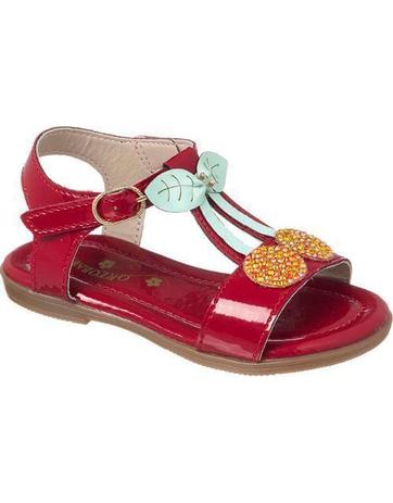 Sandália Infantil Menina Vermelha com Patch Cereja Orto Baby - Sandália  para Bebês - Magazine Luiza