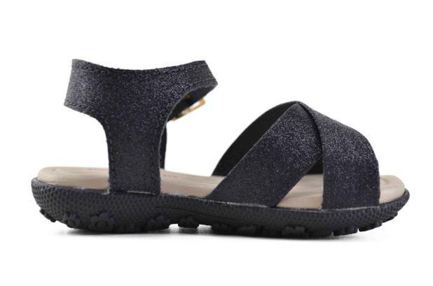 Sandalia infantil meninas Molekinha Glitter MiniShine Preta - Molekinho - Sandália  Infantil - Magazine Luiza