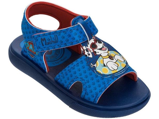 Sandália Infantil Patrulha Canina 22007 - Cor:Azul/Vermelho - Tamanho:20 -  Grendene - Sandália Infantil - Magazine Luiza