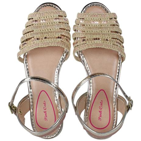 sandalia pink cats infantil