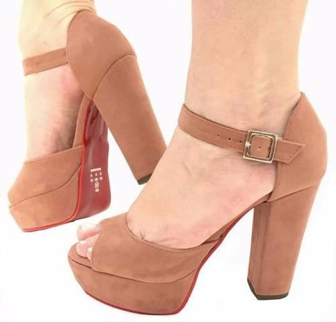 salto grosso camurça