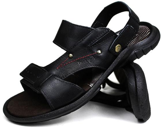 Sandália Masculina Confortável em Couro - Duvelmon - Sandália Masculina -  Magazine Luiza