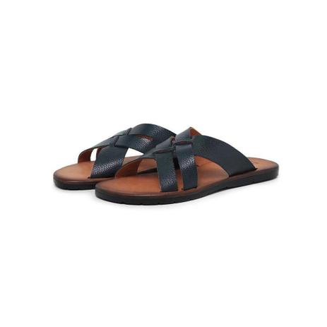 Sandália Masculina Couro Liso Confortável - Lecas Brasil - Sandália  Masculina - Magazine Luiza