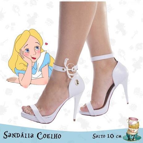 sandalia salto alto fino meia pata