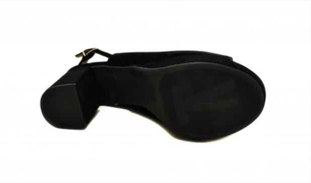 sandália meia pata vizzano camurça preto