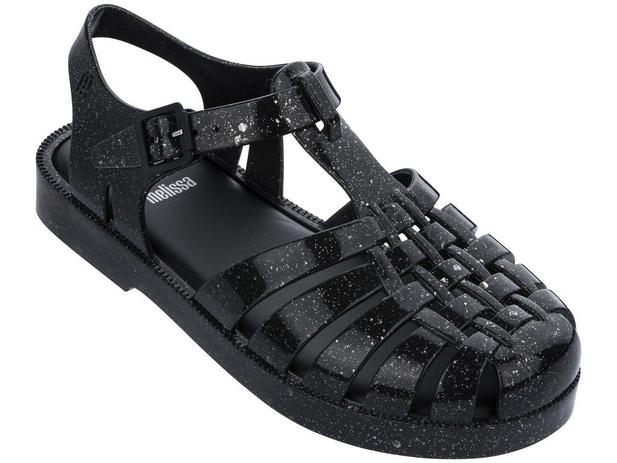 sandalia preta melissa