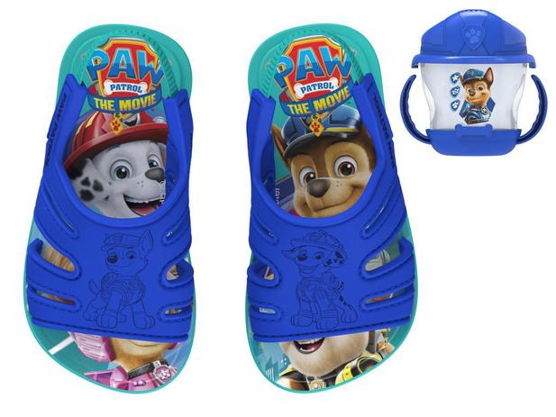 Sandália Patrulha Canina Papete Infantil Menino e Menina