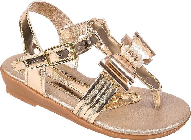 Sandália Metalizada Daferinha Infantil Menina Laço C/Strass Menor preço em Sandália Metalizada Daferinha Infantil Menina Laço C/Strass
