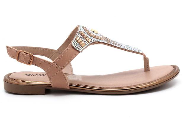Sandália Mississipi Rasteira Brilho Feminina Q5021 - Rasteirinha Feminina -  Magazine Luiza