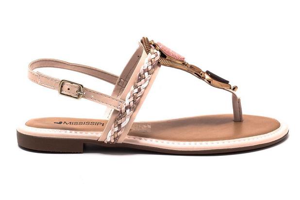 Sandália Feminina Mississipi Rasteira Ref: Q-0862 em Promoção | Ofertas na  Americanas