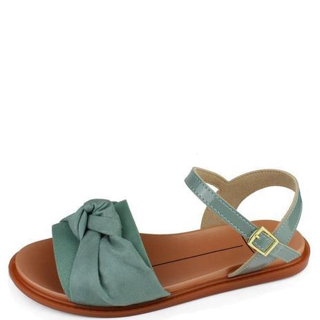 sandalia moleca com laço