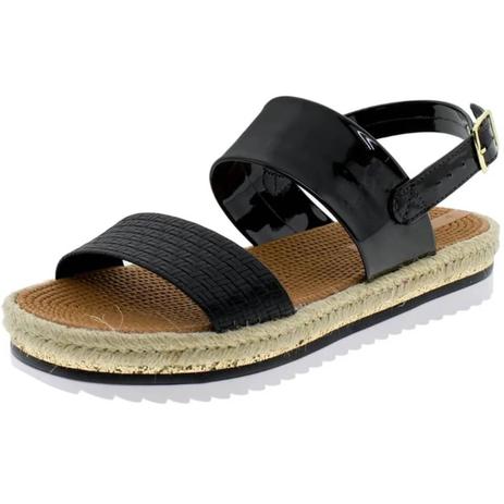 sandália flatform moleca