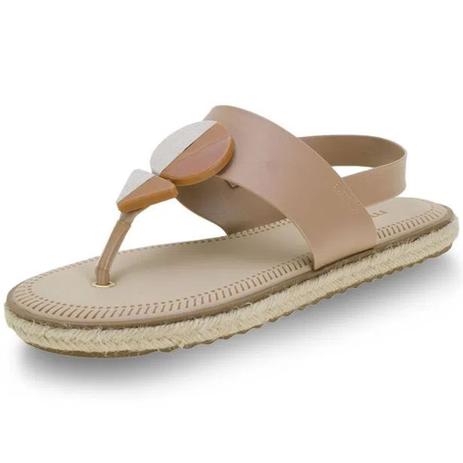 sandalia salto baixo com pedras