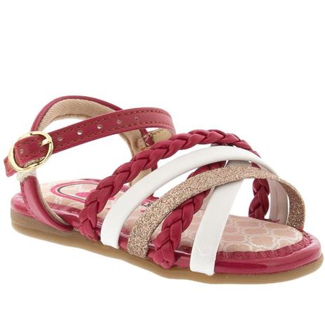 Sandália Molekinha Bebê Soft Pop Verniz Rosa Pink - Studio Z