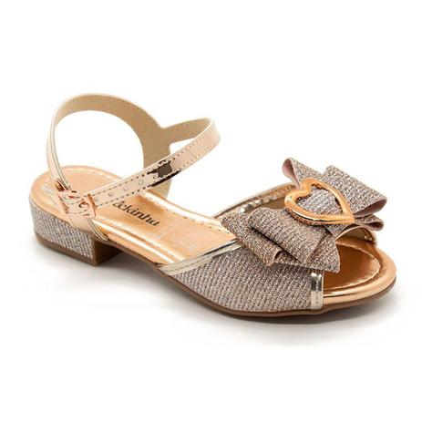 Sandália Molekinha Laço Coração Metalizado Menina - Rosa - Moda para  Crianças - Magazine Luiza