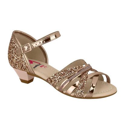 sandalia molekinha com glitter