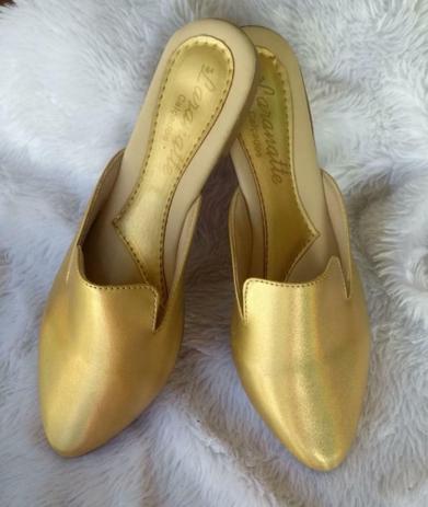 Sandalia Muller Sol Dourada - Laranete - Sandália Feminina - Magazine Luiza