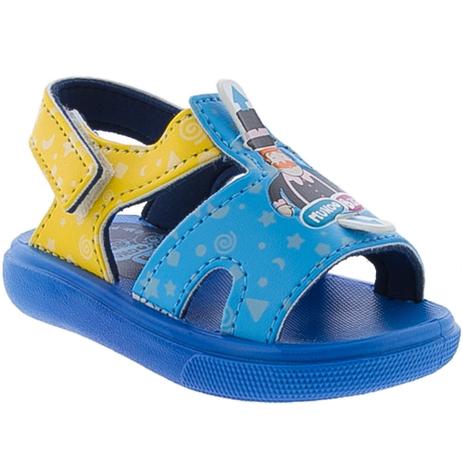 Sandália Mundo Bita Alegria 22451- Cor:Azul/Amarelo- Tamanho:21 - Grendene  Kids - Outros Moda e Acessórios - Magazine Luiza