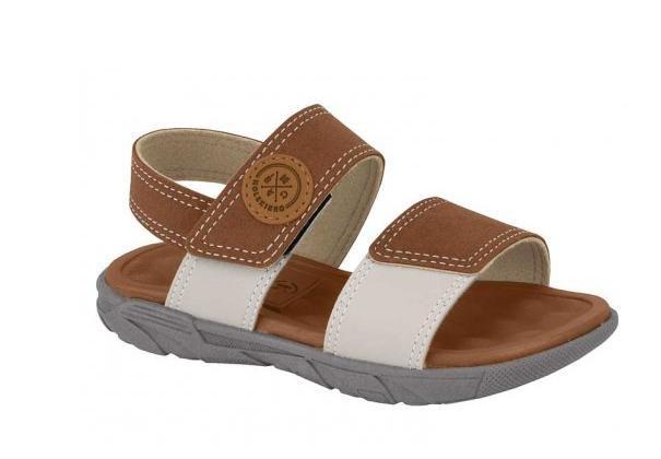 Sandália Papete Infantil Menino Molekinho Confortável - Marrom/bege - 20 - Papete  Infantil - Magazine Luiza