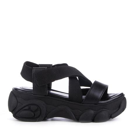 Sandália Azul Metalizada Flat Avarca Menina Rio