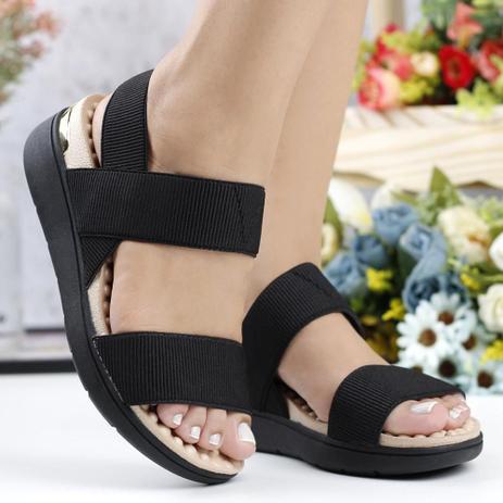 Sandalia Papete Modare Preto Feminino 7151-102-21177 - Papete Feminina -  Magazine Luiza