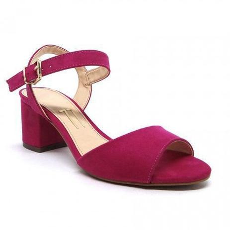 sandalia pink salto medio