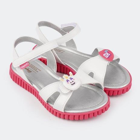 Sandália PK XD Pampili Candy Branca Ganhe 2 Patches Surpresa - Sandália  Infantil - Magazine Luiza