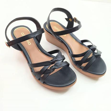 Sandália Plataforma Azaléia Confort 404/589 - Sandália Feminina - Magazine Luiza