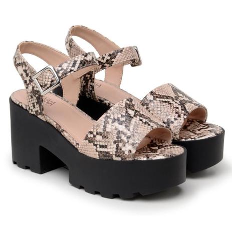 sandália plataforma feminina