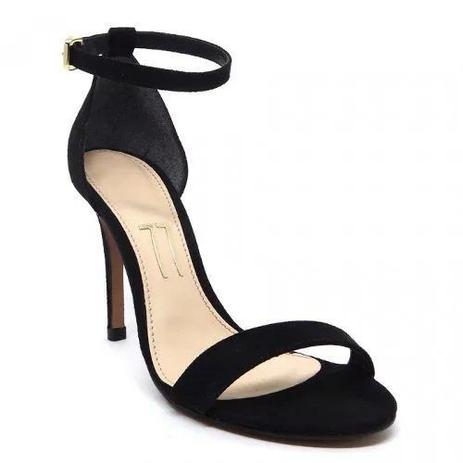 sandália de festa preta