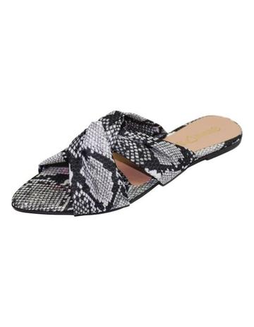 sandalia rasteira cobra