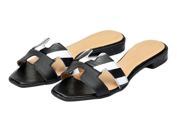 sandalia rasteira couro feminina