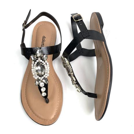 sandalia dakota pedras