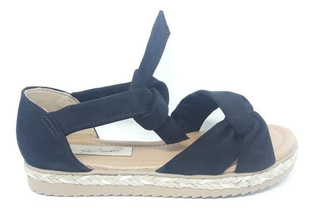 espadrille rasteira de amarrar