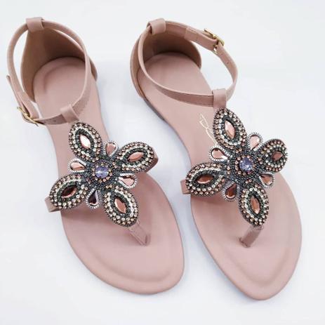 sandalia rasteira delicada