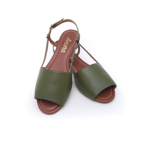 Compre Sandália Couro Amora Calçados Sophie Azul Marinho Amora Cal Online