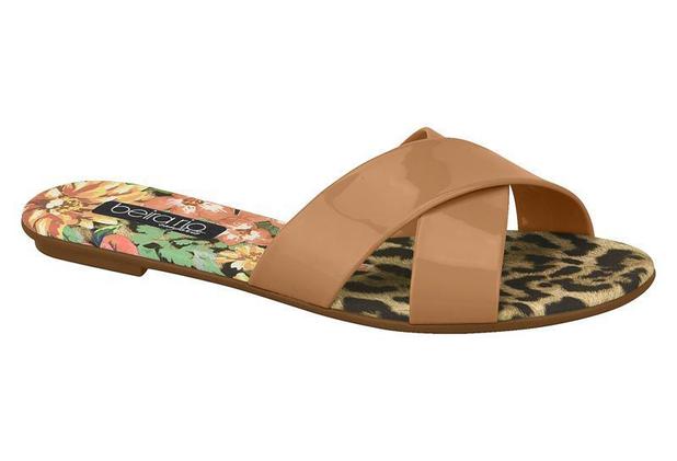 sandália rasteira conforto beira rio laço